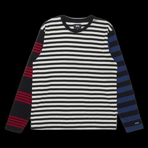 Stussy Chaos Stripe Long-Sleeve 'Black'