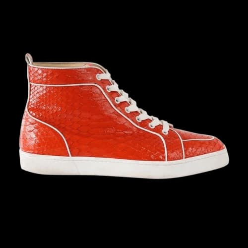 Christian Louboutin Louis Orlato Flat 'Red Snakeskin'