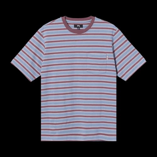 Stussy Griffin Stripe Crew 'Steel'