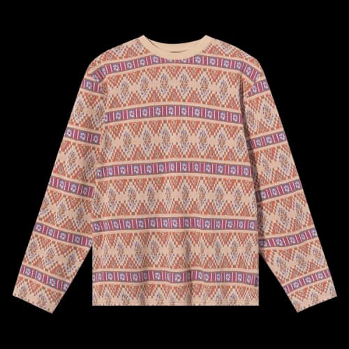 Stussy Giza Long-Sleeve Crew 'Khaki'