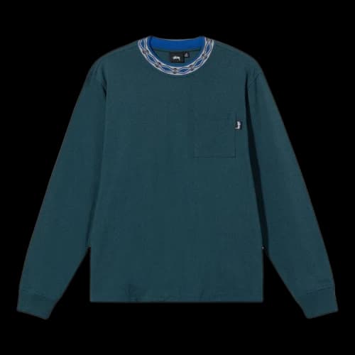 Stussy Jacquarded Crew 'Teal'