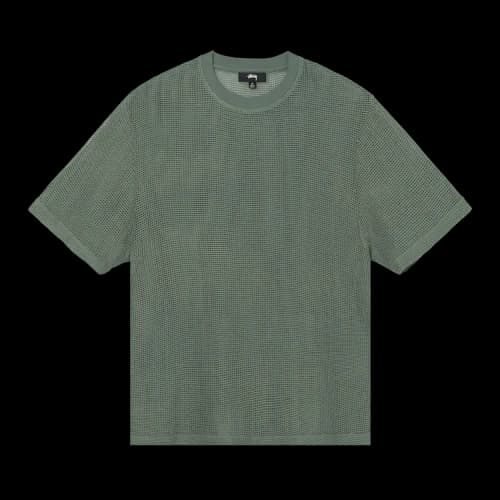 Stussy Cotton Mesh Short-Sleeve Crew 'Green'