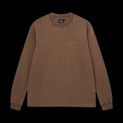 Stussy Pigment Dyed Mock Neck Brown