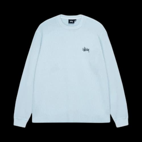 Stussy Basic Stock Long-Sleeve Thermal 'Light Blue'