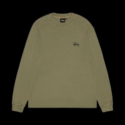 Stussy Basic Stock Long-Sleeve Thermal 'Olive'