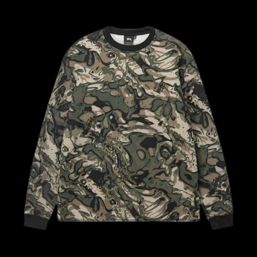 Stussy Basic Stock Long-Sleeve Thermal 'Veil Camo'