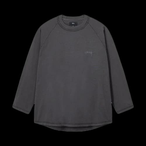 Stussy Inside Out L/S Raglan Faded Black