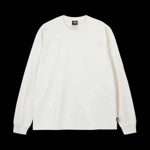 Stussy Pigment Dyed L/S Crew Natural