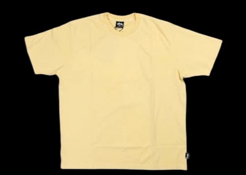 Stussy Pigment Dyed Crew Light Yellow