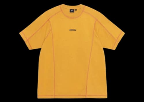 Stussy Wave Cotton Crew Mustard