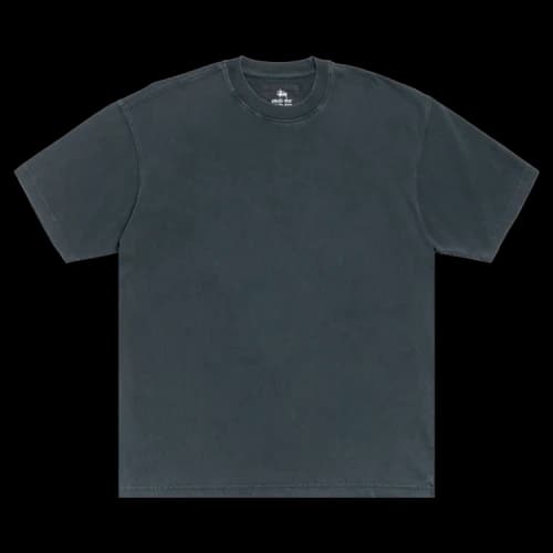 Stussy Garment Dyed Short-Sleeve Tee 'Faded Black'