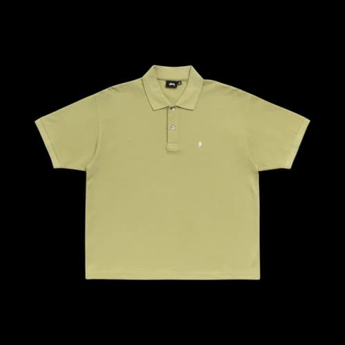 Stussy Classic Pique Polo 'Leaf'