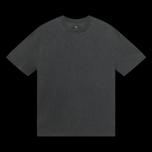 Stussy Pigment Dyed Short-Sleeve Thermal 'Faded Black'