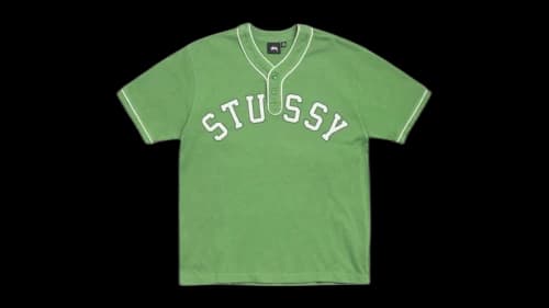 Stussy Arch Baseball Jersey Green