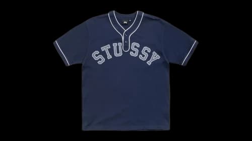 Stussy Arch Baseball Jersey Navy