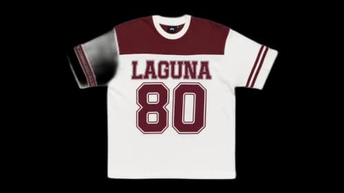 Stussy Laguna 80 Jersey Maroon