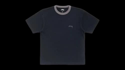 Stussy Ringer Tee Black