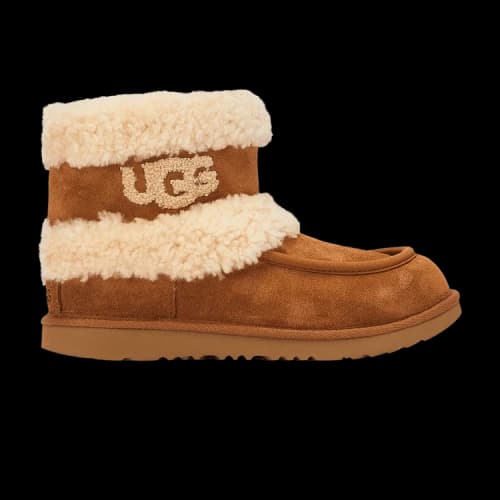 UGG Ultra Mini Fluff Boot Kids 'Chestnut'
