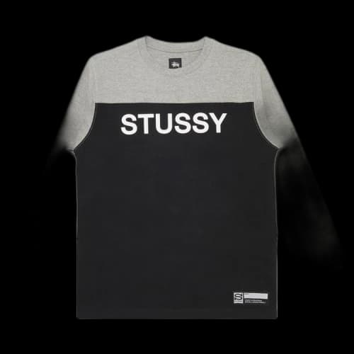 Stussy Basic Block Jersey Long-Sleeve 'Black'