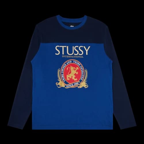Stussy Beer League Long-Sleeve Crew 'Blue'