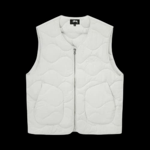 Stussy Recycled Nylon Liner Vest 'Bone'