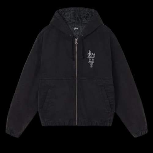 Stussy Canvas Insulated Work Jacket Black