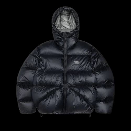 Stussy Down Parka Micro Ripstop 'Phantom Black'