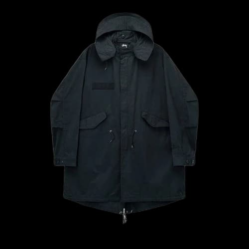 Stussy NYCO Fishtail Parka Black