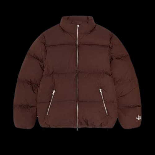 Stussy Down Puffer Nylon 'Brown'