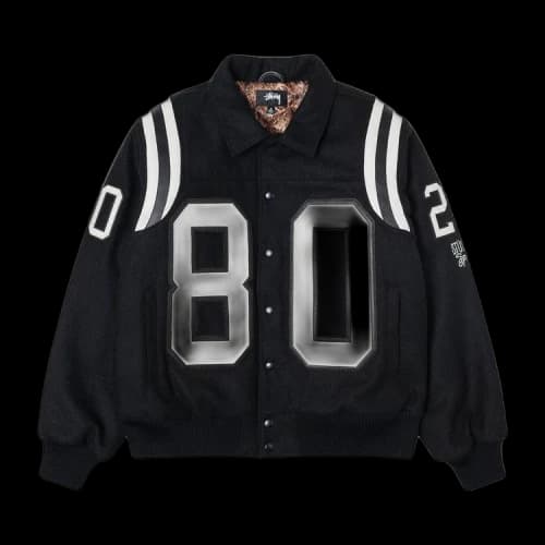 Stussy 80 Wool Varsity Jacket 'Black'