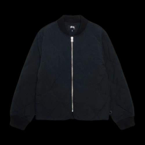 Stussy 8 Ball Quilted Liner Jacket 'Black'