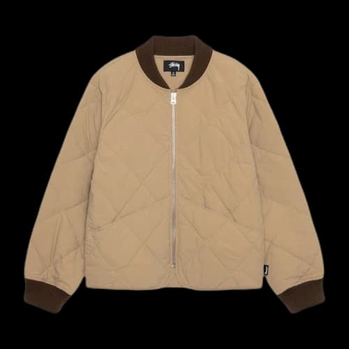 Stussy 8 Ball Quilted Liner Jacket 'Brown'