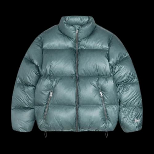 Stussy Down Puffer Parachute Ripstop 'Powder Blue'