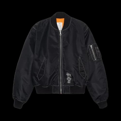 Stussy Built Reversible Bomber Jacket Black