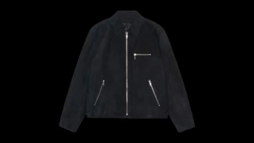 Stussy Bing Suede Jacket Black