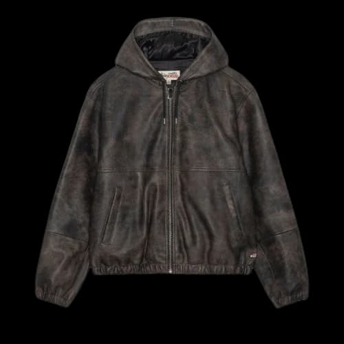 Stussy Hooded Work Jacket 'Washed Black'