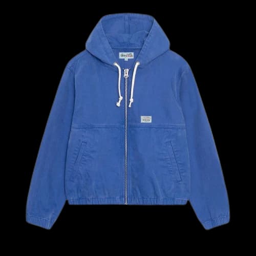 Stussy Unlined Canvas Work Jacket 'Baja Blue'
