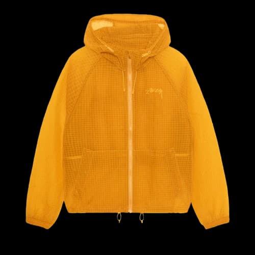 Stussy Transparent Ripstop Beach Shell 'Golden Yellow'