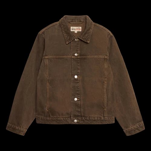 Stussy Trucker Denim Jacket 'Mushroom'