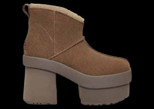 UGG New Heights Platform Mini Boot Hickory (Women's)
