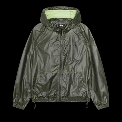 Stussy Beach Shell Cracked Ripstop 'Lime'