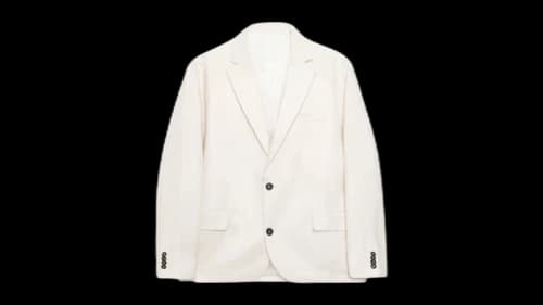 Stussy Textured Linen Blazer Navy