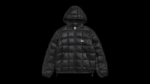 Stussy Midweight Hooded Puffer Jacket Black