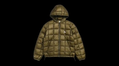 Stussy Midweight Hooded Puffer Jacket Olive