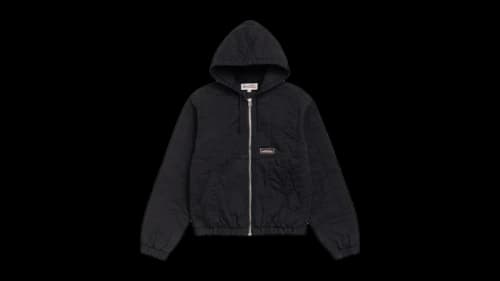Stussy Quilted Canvas Work Jacket Black