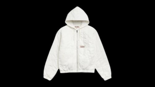 Stussy Quilted Canvas Work Jacket Bone