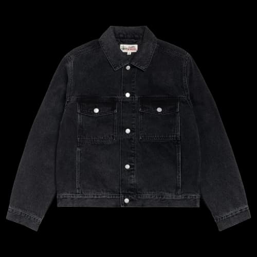 Stussy Lined Denim Trucker Jacket 'Vintage Black'