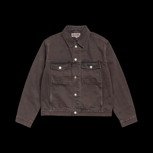 Stussy Lined Denim Trucker Jacket 'Resin Wash Brown'
