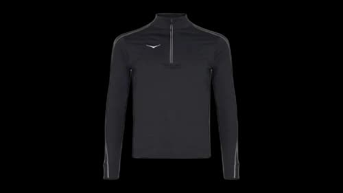 Hoka GlideTech Quarter Zip Sweatshirt Black