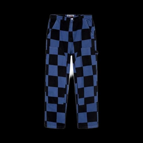 Stussy Big Ol' Check Work Pant 'Navy'